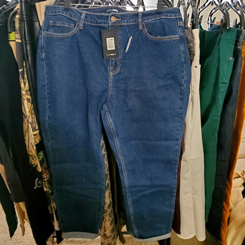 Cuffed Mom Jeans